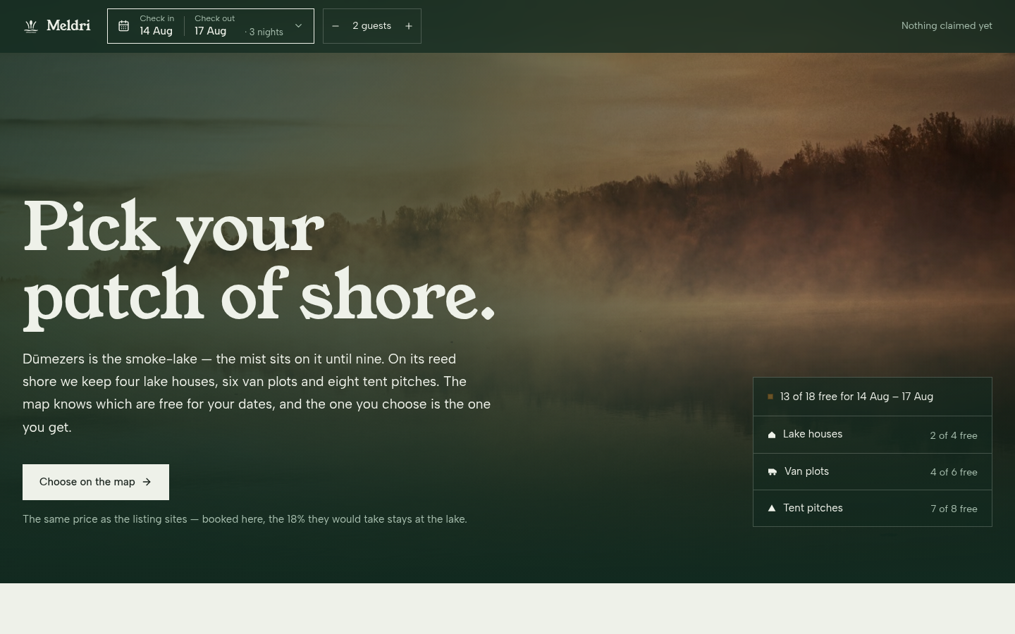 Meldri — Lakeside Camping & Cabins